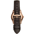 Emporio Armani Classic White Dial Brown Leather Strap Watch For Men - AR9035