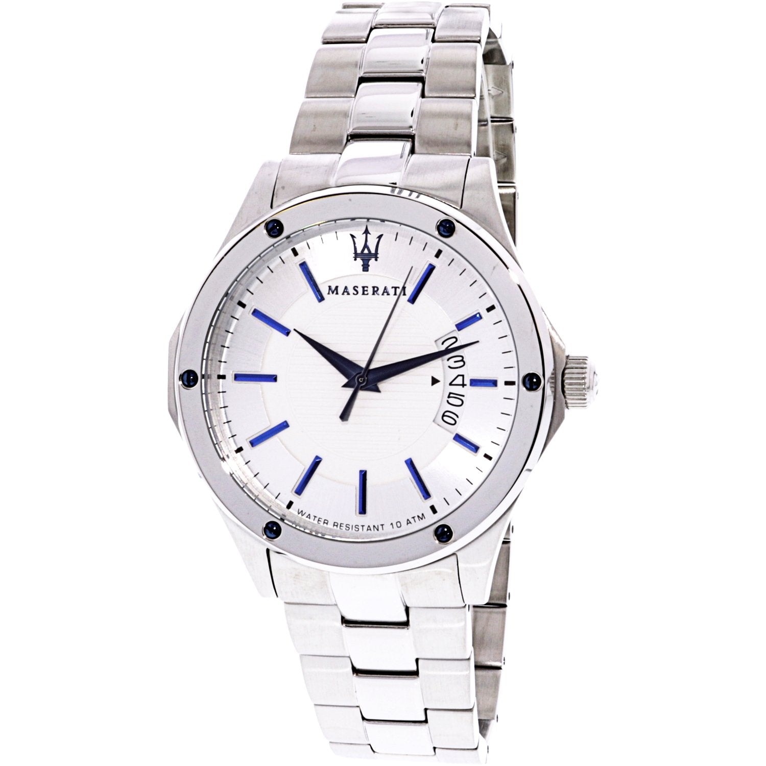 Maserati Circuito Silver Dial Silver Steel Strap Watch For Men - R8853127001