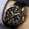 Tissot Seastar 1000 Chronograph Black Dial Black Rubber Strap Watch For Men - T120.417.37.051.00