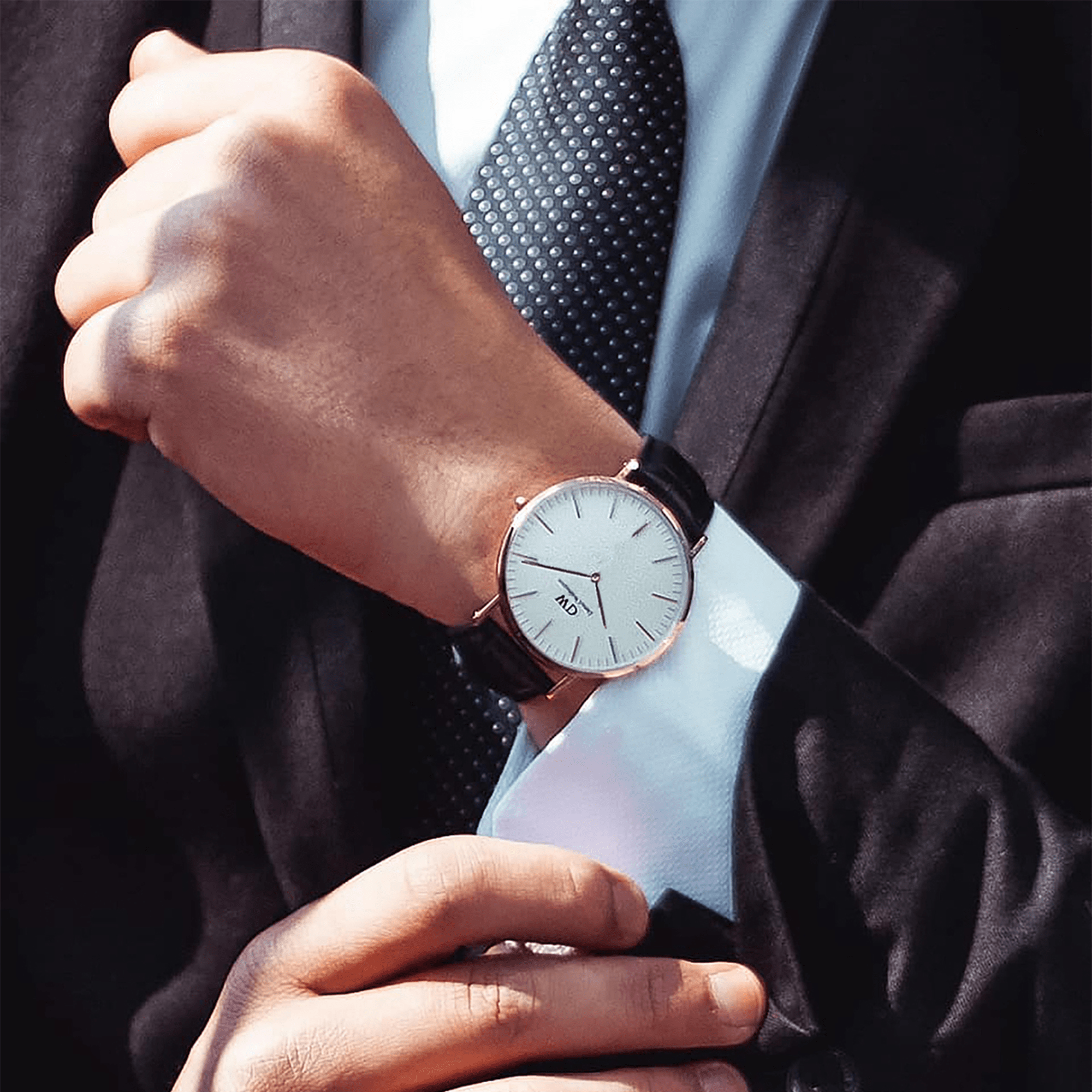 Daniel Wellington Classic Bristol White Dial Brown Leather Strap Watch For Women - DW00100039