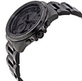 Michael Kors Brecken Chronograph Black Dial Black Steel Strap Watch For Men - MK8482