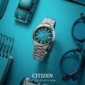 Citizen Tsuyosa Automatic Blue Dial Silver Steel Strap Watch For Men - NJ0151-88X