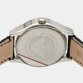 Emporio Armani Velente Black Dial Black Leather Strap Watch For Women - AR0644