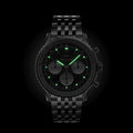 Breitling Navitimer B01 Chronograph 43 Black Dial Silver Steel Strap Watch for Men - AB0138211B1A1