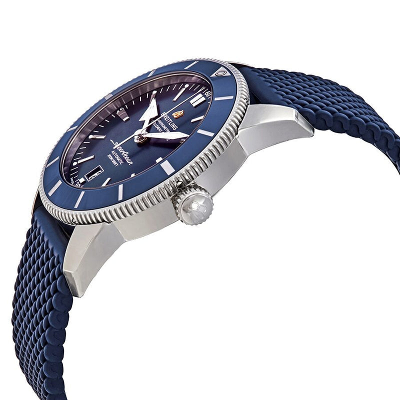 Breitling Superocean Heritage B20 Automatic 46 Blue Dial Blue Mesh Bracelet Watch for Men - AB2020161C1S1