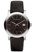 Burberry Smoked Brown Dial Brown Leather Strap Watch for Women - BU1775
