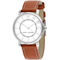 Marc Jacobs Roxy White Dial Brown Leather Strap Watch for Women - MJ1571