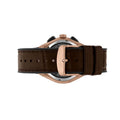 Maserati Triconic Chronograph Grey Dial Brown Leather Strap Watch For Men - R8871639003