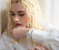 Chanel J12 Diamonds Mother of Pearl White Dial White Steel Strap Watch for Women - J12 H5704