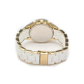 Marc Jacobs Rock Chronograph White Dial White Silicone Strap Watch for Women - MBM2546