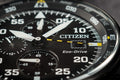 Citizen Sports Eco Drive Black Dial Black Steel Strap Watch For Men - CA0695-84E