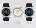Tissot PRX Blue Dial Black Rubber Strap Watch For Men - T137.410.17.041.00