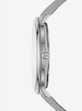 Michael Kors Jaryn Quartz Silver Dial Grey Leather Strap Watch For Women - MK2470