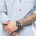 Michael Kors Slim Runway Black Dial Black Steel Strap Watch for Men - MK8507