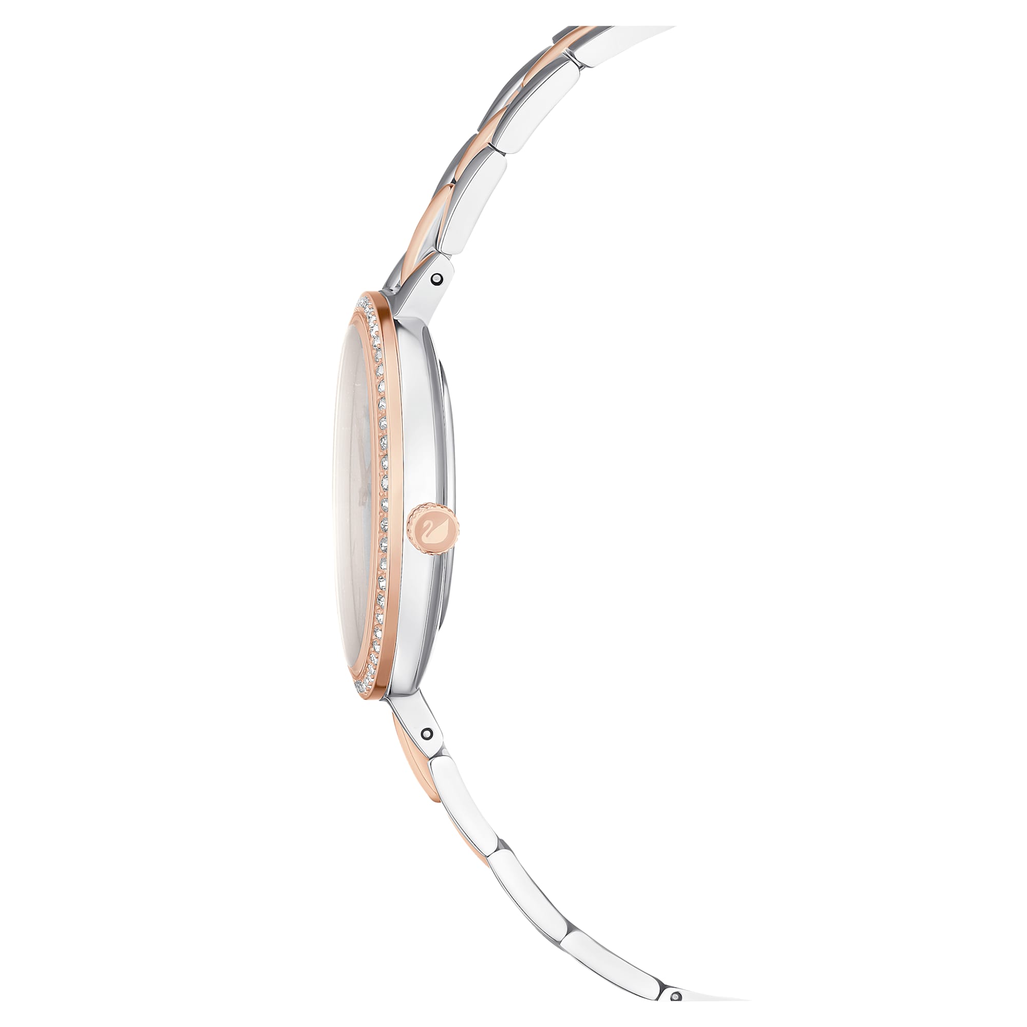Swarovski Cosmopolitan Crystals Silver Dial Two Tone Steel Strap Watch for Women - 5644081