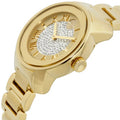 Movado Bold Pave Gold Dial Gold Steel Strap Watch For Women - 3600255