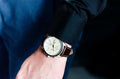 Fossil Forrester Chronograph White Dial Brown Leather Strap Watch for Men - FS5696