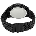 Michael Kors Lexington Chronograph Crystals Silver Dial Black Steel Strap Watch for Men - MK8605