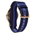 Daniel Wellington Classic Swansea White Dial Two Tone Nylon Strap Watch For Women - 0504DW