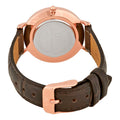 Daniel Wellington Classic Petite York Black Dial Brown Leather Strap Watch For Women - DW00100170