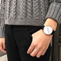 Daniel Wellington Classic Sheffield White Dial Black Leather Strap Watch for Women - DW00100036