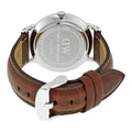 Daniel Wellington Dapper St Mawes White Dial Brown Leather Strap Watch For Women - DW00100095