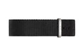 Daniel Wellington Classic Petite Cornwall White Dial Black Nylon Strap Watch For Women - DW00100252