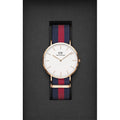 Daniel Wellington Classic Oxford White Dial Two Tone NATO Strap Watch For Men - DW00100001