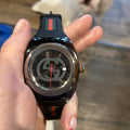 Gucci Sync Quartz Black Dial Black Rubber Strap Watch For Men - YA137301