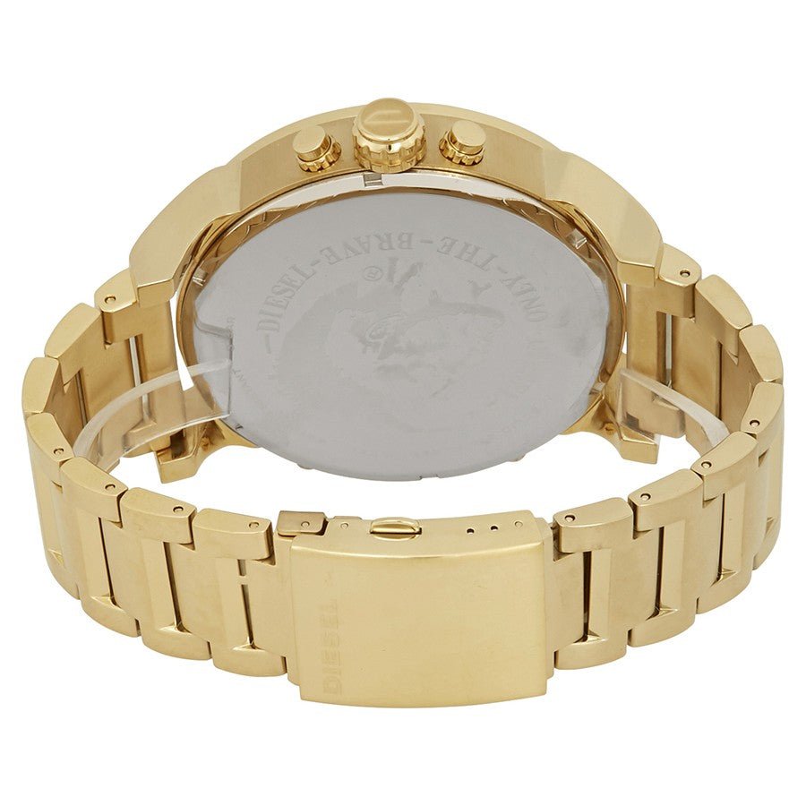 Diesel Mr Daddy 2.0 Chronograph Gold Dial Gold Steel Strap Watch For Men - DZ7399