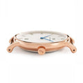 Daniel Wellington Dapper St Mawes White Dial Brown Leather Strap Watch For Women - DW00100091