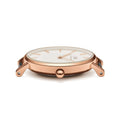 Daniel Wellington Classic Petite Reading White Dial Black Leather Strap Watch For Women - DW00100229