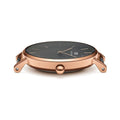 Daniel Wellington Classic Petite Reading Black Dial Black Leather Strap Watch For Women - DW00100167