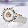 Versace Palazzo Empire Silver Dial Silver Mesh Bracelet Watch for Women - VEDV00419