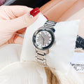 Movado Bold Crystal Pave Silver Dial Silver Steel Strap Watch for Women - 3600254