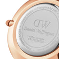 Daniel Wellington Classic Petite Bondi Black Dial White Leather Strap Watch For Women - DW00100283