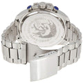 Diesel Mega Chief Chronograph White Dial Silver Steel Strap Watch For Men - DZ4328