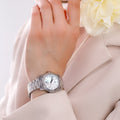 Emporio Armani Federica Mother of Pearl Dial Silver Steel Strap Watch For Women - AR11557