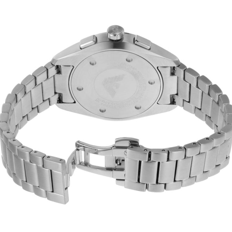 Emporio Armani Claudio Chronograph Blue Dial Silver Steel Strap Watch For Men - AR11541