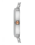 Emporio Armani Gianni T Bar Mother of Pearl Dial Two Tone Steel Strap Watch For Women - AR2508