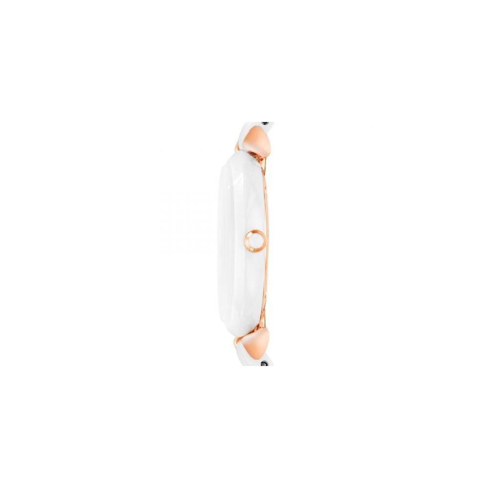 Emporio Armani Ceramica Mother of Pearl Dial White Ceramic Strap Watch For Women - AR1486