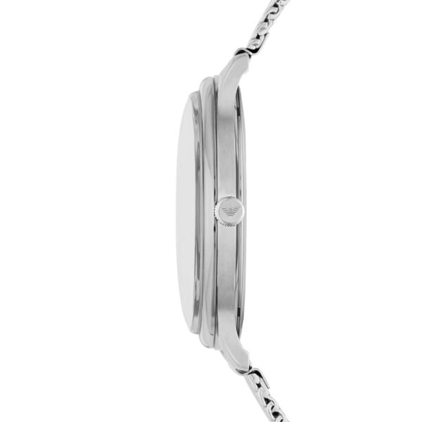 Emporio Armani Minimalist Quartz Blue Dial Silver Steel Strap Watch For Men - AR11571