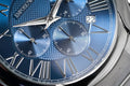 Emporio Armani Chronograph Quartz Blue Dial Silver Steel Strap Watch For Men - AR11082