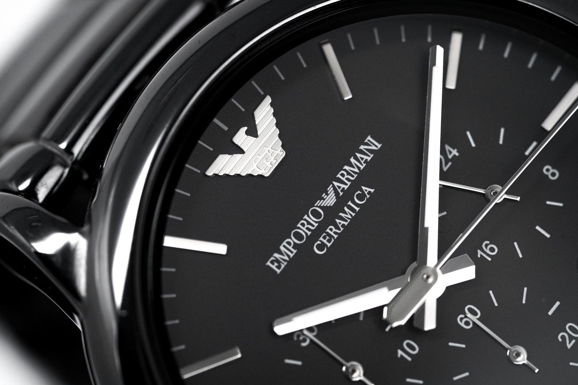 Emporio Armani Luigi Chronograph Black Dial Black Stainless Steel Watch For Men - AR1507