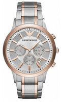 Emporio Armani Renato Gray Dial Gray Steel Strap Watch For Men - AR11077