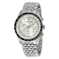 Emporio Armani Sportivo Chronograph Silver Dial Silver Steel Strap Watch For Men - AR6073