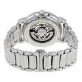 Emporio Armani Meccanico Skeleton Silver Dial Silver Steel Strap Watch For Men - AR1980