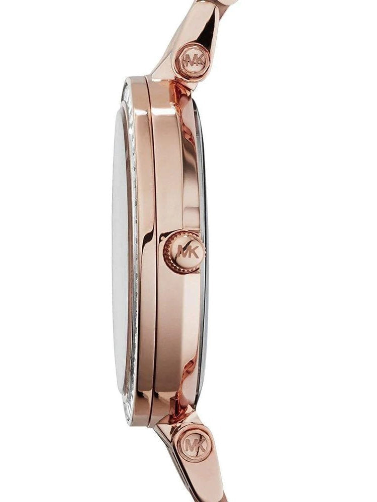 Michael Kors Darci Rose Gold Dial Rose Gold Steel Strap Watch for Women - MK3431