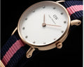 Daniel Wellington Classy Winchester White Dial Two Tone NATO Strap Watch For Women - DW00100065