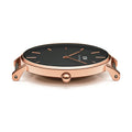 Daniel Wellington Petite St Mawes Black Dial Brown Leather Strap Watch For Women - DW00100169